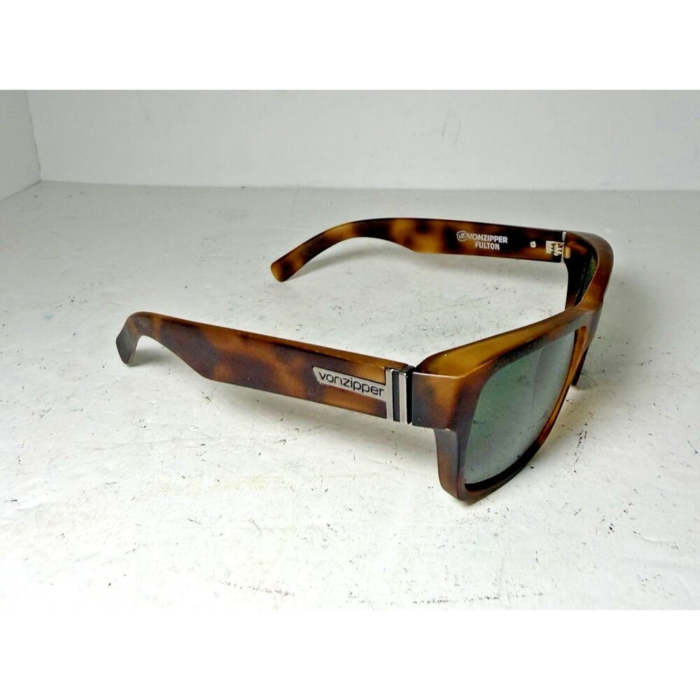 VonZipper Fulton Sunglasses Polarized Tortoise Shell Matte Brown Italy